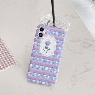 Ốp iPhone Caro Tím iPhone 7Plus/8Plus/X/Xs Max/11/11 Pro/11 Pro Max - ốp iphone