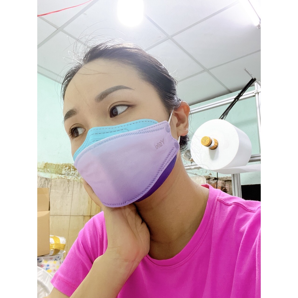 {Phiên bản giới hạn đa sắc màu} Khẩu trang 4D YOKI kháng khuẩn mẫu mới 1 bịch/6 cái