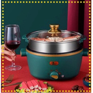 Lẩu Điện Đa Năng ARISON (Thuận tiện trong nấu ăn: Lẩu, Nấu, Xào, Chiên,Hấp,Nấu Cơm,Nấu Cháo..)Mini Tiện Lợi