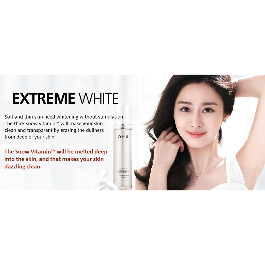 Bộ Dưỡng Trắng Da, Chống Lão Hóa 3 Sản Phẩm Ohui Extreme White Niniature Kit - OLIX