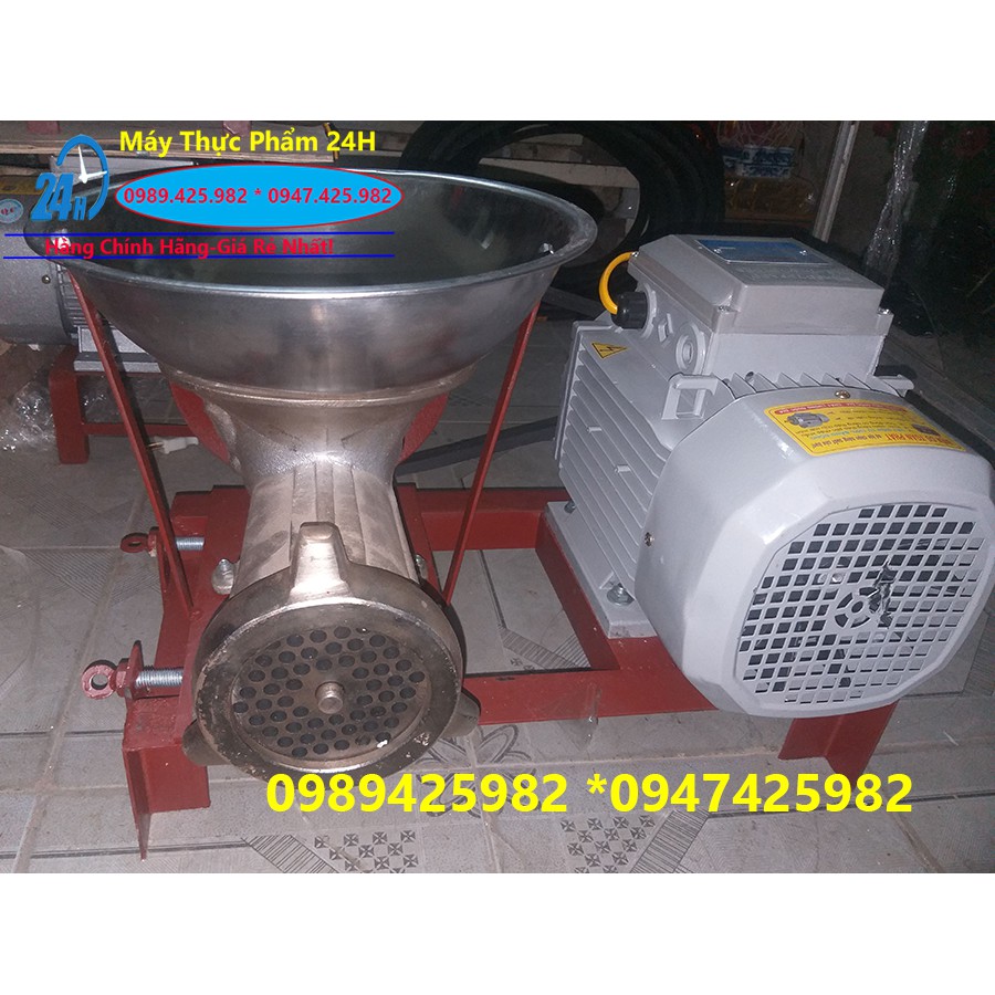 Cối đùn 32,mô tơ 3kw 100% dây đồng xay xương,nghiền gà,vịt 200kg/h