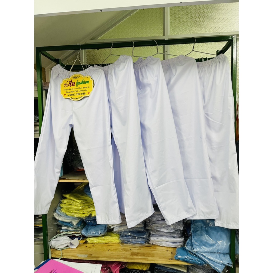 [BIG SIZE] Quần blouse trắng y tế big size 80kg đến 110kg cho nam nữ _ Hình chụp thật