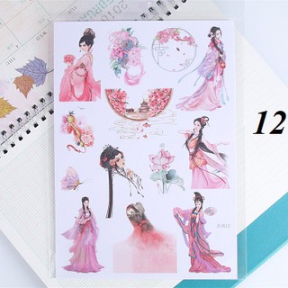 Sticker cổ trang cổ điển