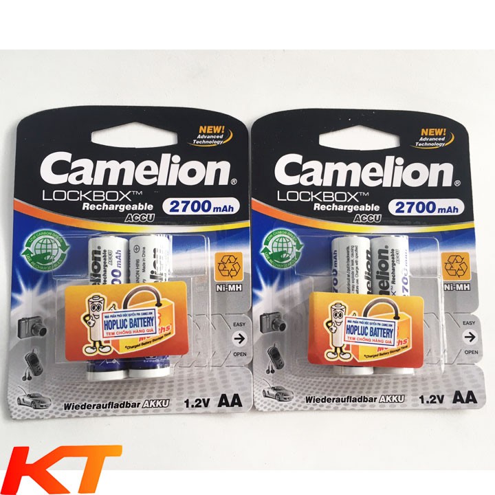 Pin AA sạc Camelion 2700Mah vỉ 2 viên