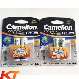 2 vỉ pin sạc aa camelion 2700mah vỉ 2 viên