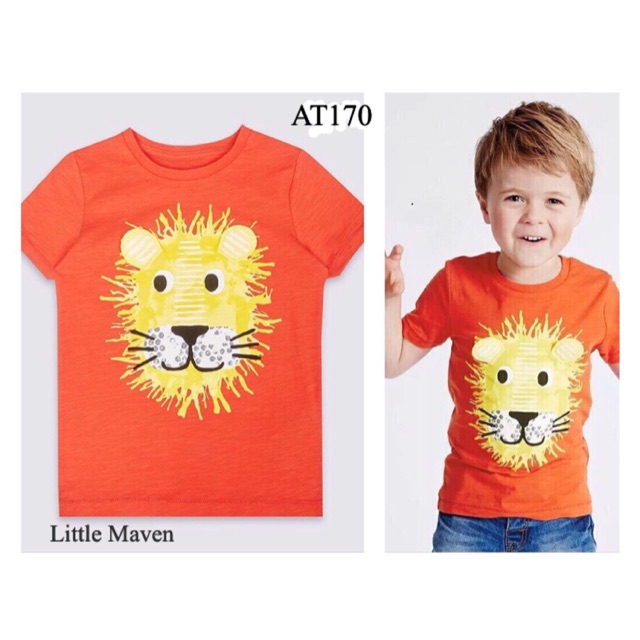 18m-6T: Áo Little Maven bé trai hình Vua Sư tử
