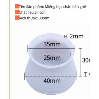 miếng Silicon bọc chân bàn ghế chống trầy