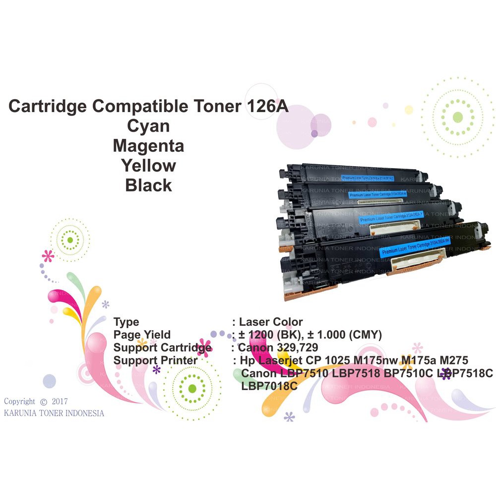 Hộp Đựng Mực In Hp 126a Laserjet Pro Cp1025 Lbp7018C