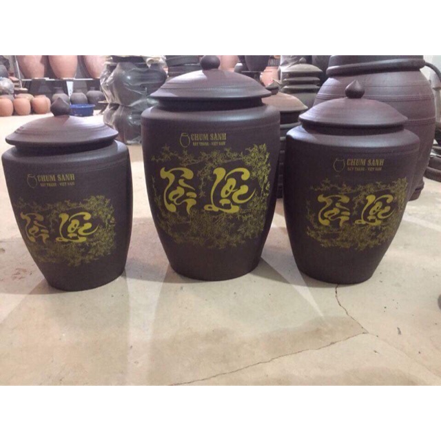 Vại gạo Gốm Bát Tràng (10kg-20kg)