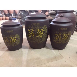 Vại gạo Gốm Bát Tràng (10kg-20kg)