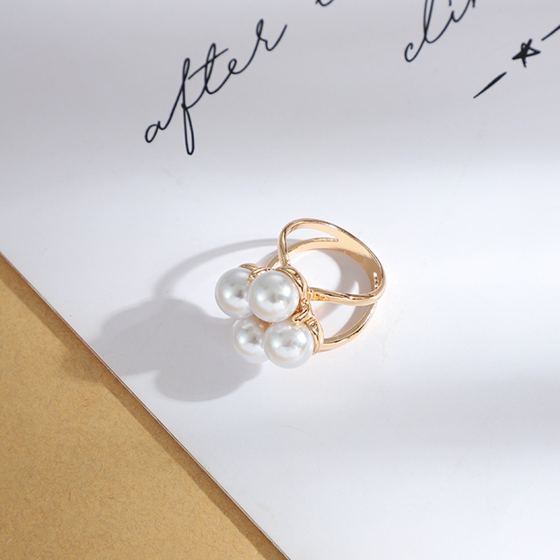 Nút cài khăn choàng bằng hợp kim đính ngọc trai nhân tạo đơn giản