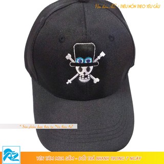 Nón kết One Piece thêu logo Sabo màu đen - Mũ Lưỡi Trai MT524
