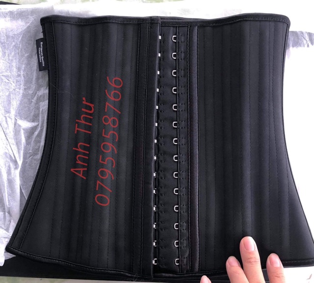 Đai nịt bụng siết eo giảm mỡ Latex Corset chuẩn Hi Lạp 25 xương thép