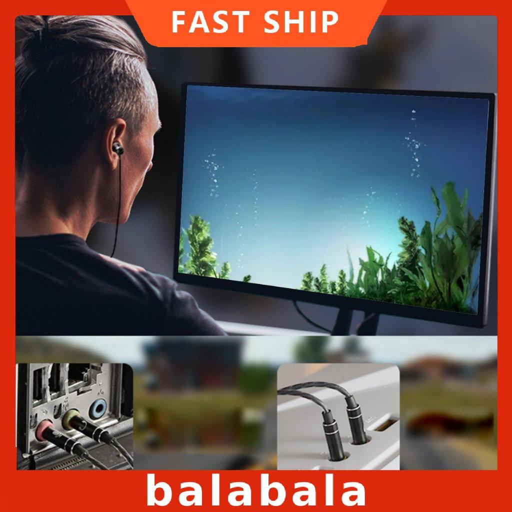 [BL]USB Earphones With Microphone Noise Cancelling Headset For Laptop PC Earplug