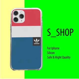 Ốp IP Xanh đỏ trắng logo thể thao S.SHOP Ốp thể thao chống sốc IPhone 5 6 7 8 Plus X Xmas 11 12 Pro Mini ADIPOD00153