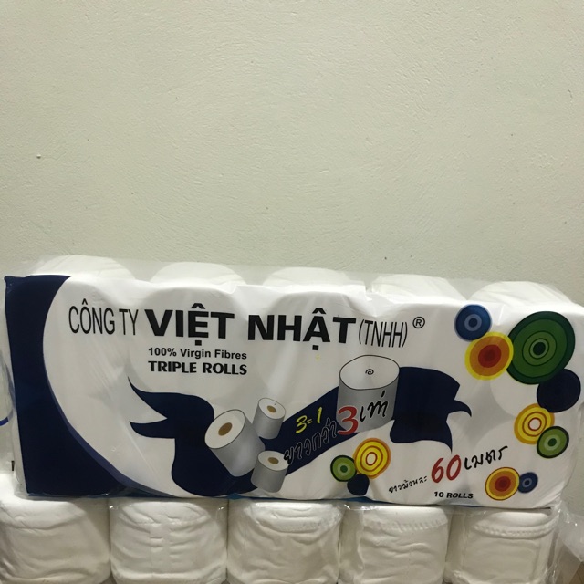 Giấy vệ sinh Việt Nhật loại 1 loại vip không lõi 10 cuộn[hình ảnh và video tự chụp]
