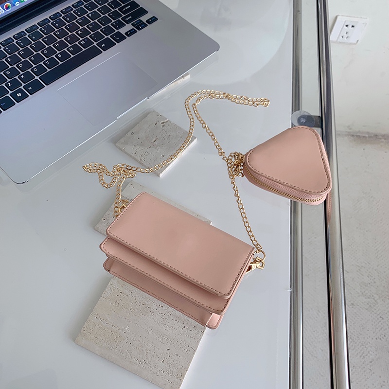 Túi Đeo Chéo mini Hình Bao Thư Màu Đỏ 2022 2 Trong 1 Thời Trang Mùa Hè Mới Cho Bạn Gái