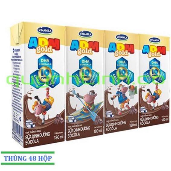 Sữa Vinamilk ADM Gold 180ml  đủ vị - Thùng 48 hộp