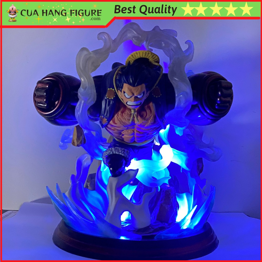 Mô hình luffy Gear 4 22cm phiên bản hiệu ứng Led siêu nét - Mo hình onepiece chất lượng cao