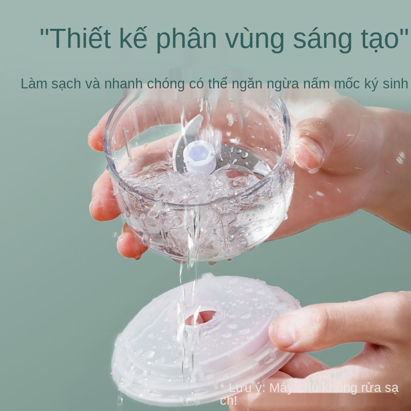 Meizhikou Mini Garlic Artifact Thiết bị làm sạch tỏi Hướng dẫn sử dụng Máy nghiền nhỏ