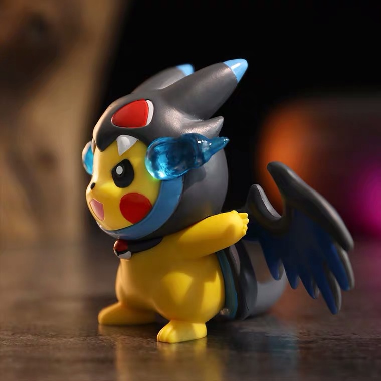Đồ trang trí Pikachu COS Mega X Charizard dễ thương dùng trang trí xe hơi