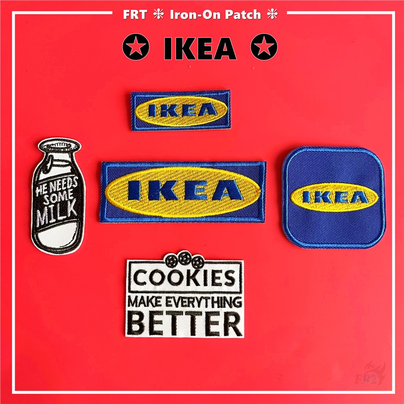 ☸ Ikea Miếng Dán Ủi Phong Cách Bắc Âu Sang Trọng ☸ 1 Miếng Dán Ủi Quần Áo Hình Bánh Quy Sữa