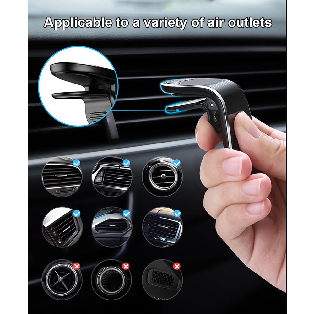 Giá Đỡ Điện Thoại Từ Tính mini Xoay 360 Độ Bằng Kim Loại Hình Dải Dán Tường / Xe Hơi