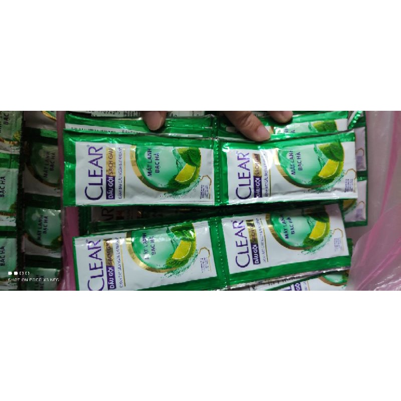 Giá sỉ - Dây 10 gói gội Clear bạc hà gói 6g date mới 2026
