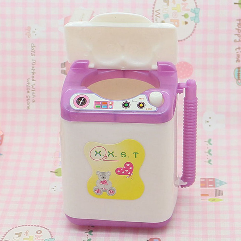 Barbie Doll Washing Machine Play House Toy Accessories Mini Washing Machine