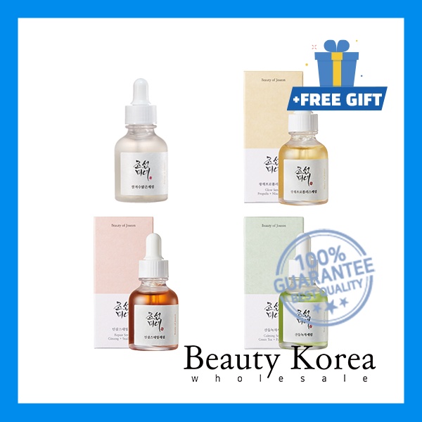 Tinh chất dịu da trà xanh/ sáng da Proplis Niacinamide/ phục hồi nhân sâm và dịch ốc sên beauty of joseon