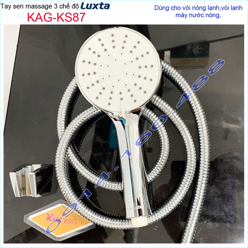 Vòi sen tắm Luxta KAG-KS87 trọn bộ có dây, Best Sales shower head vòi hoa sen tia nước mạnh sử dụng tốt