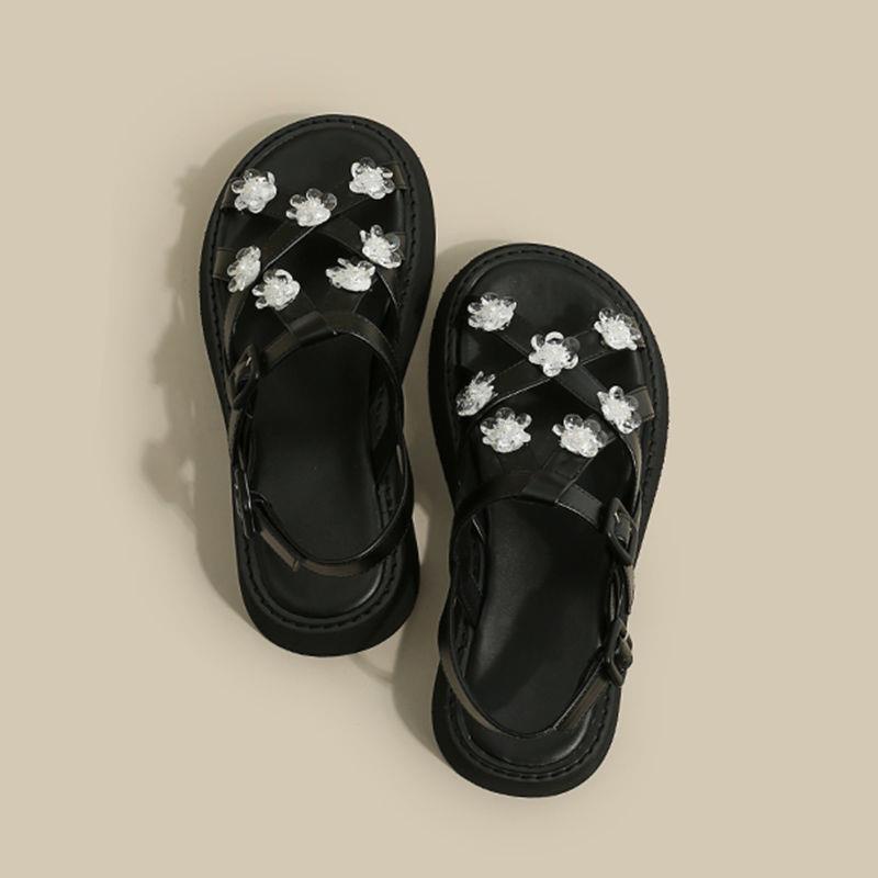 Giày Sandal Đế Dày Phong Cách Thời Trang Mùa Hè Pháp 2022 Dành Cho Nữ