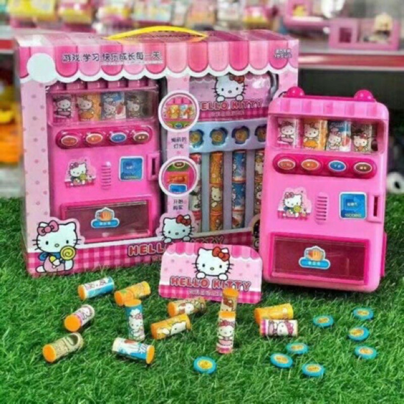 Máy bán nước tự động hình Kitty - Elsa - Heo peppa - Ngựa Pony 1000KT