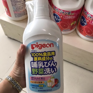 Nước rửa bình sữa 800ml pigeon nhật
