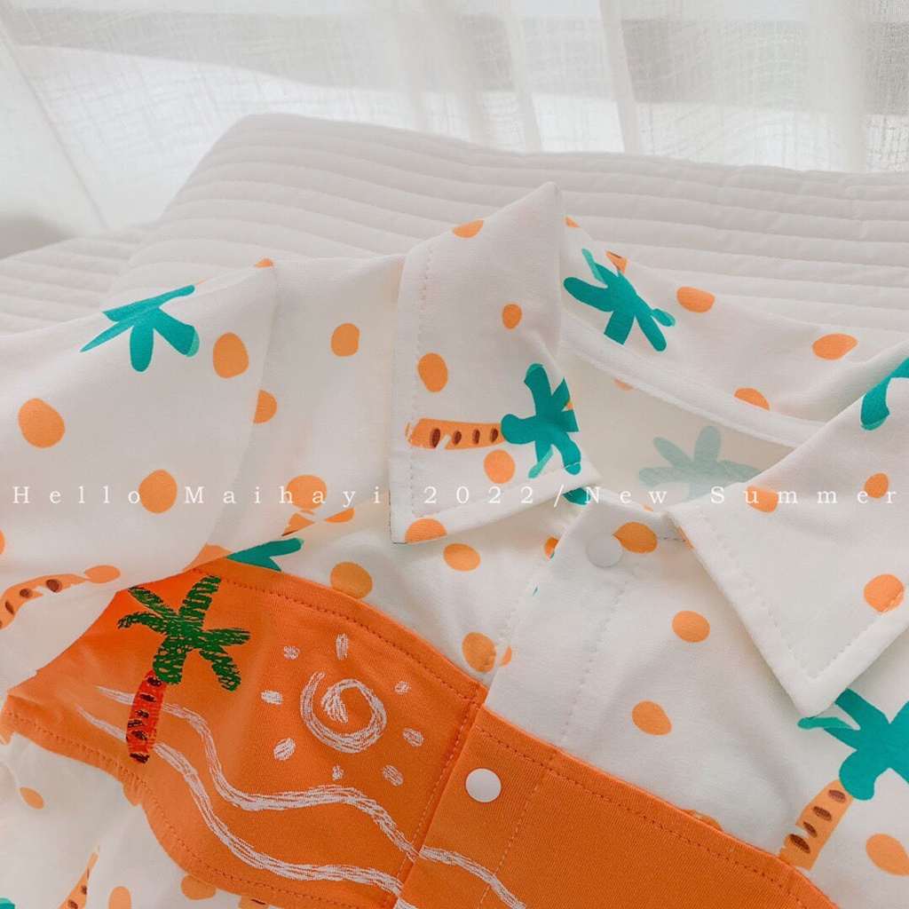 Summer Newborn Baby Romper Onesies Summer New Boys Baby Clothes Cotton Rompers Jumpsuit Bodysuit