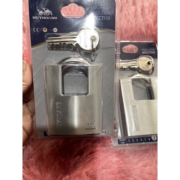 Khoá chống cắt Titanium Bạc thương hiệu Huy Hoàng
