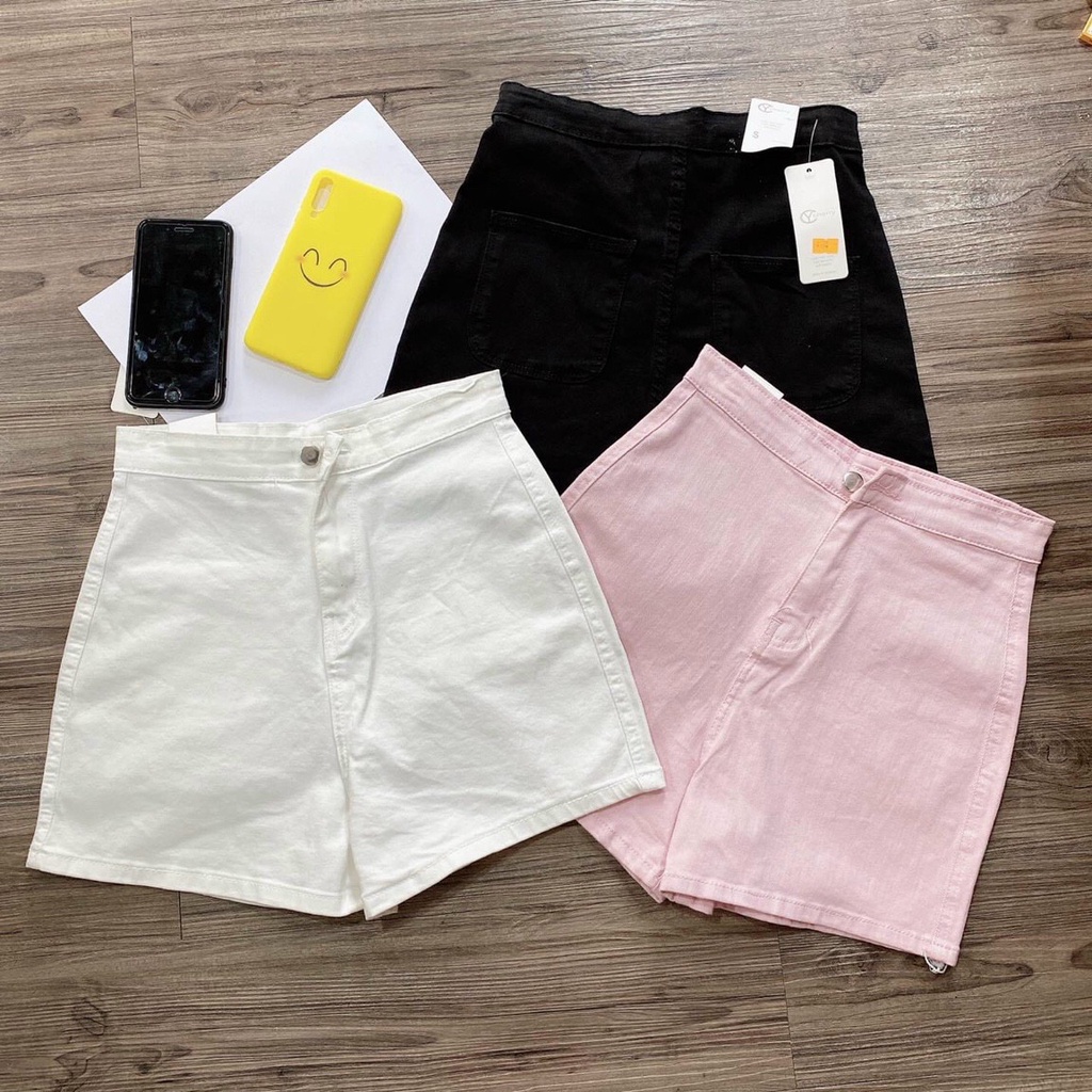 Quần short nữ kaki cạp cao siêu co giãn size nhỏ từ 40kg - 55kg - KKSHOPFASHION