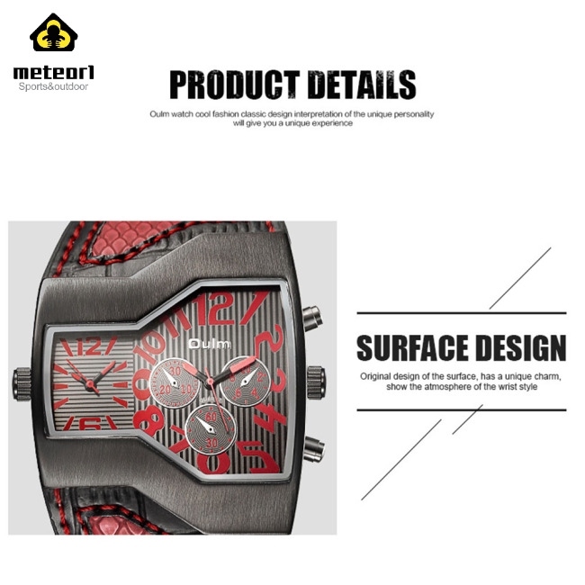 Men Business Quartz Watch Double Time Show Casual Sports Watches