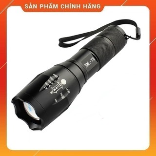 Đèn pin siêu sáng t6 gồm pin + sạc + hộp, đèn pin siêu sáng
