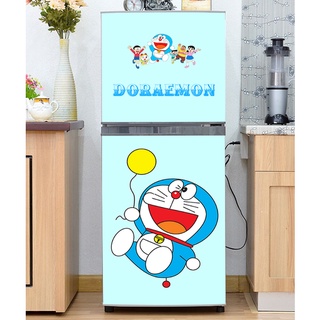 Decal dán tủ lạnh mẫu Doremon