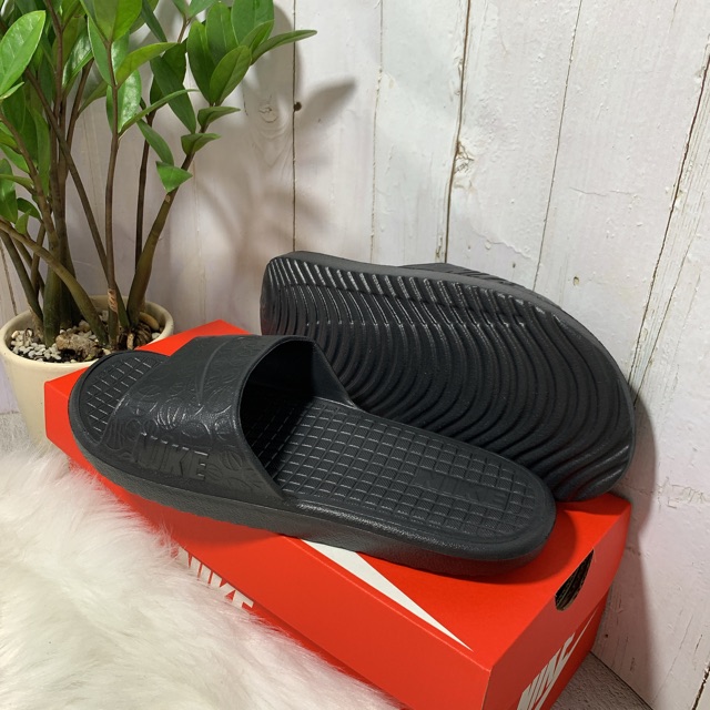 Dép đúc nam quai ngang đen chuẩn