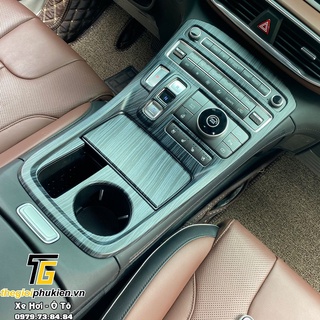 Ốp trang trí nội thất vân đá 6 chi tiết cho Hyundai Santafe 2021 Cao cấp