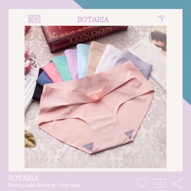 Quần lót nữ thun lạnh đúc su không đường may mặc trong váy dễ thương QLU09