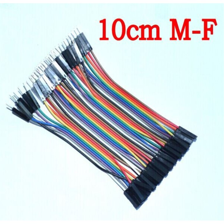 Set 40 dây DuPont kích nguồn 10cm F-M 2.54mm 1pin tiện dụng