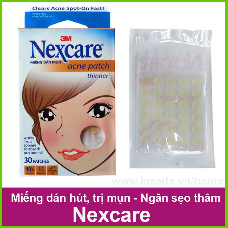 Hộp 30 miếng dán hút mụn Nexcare