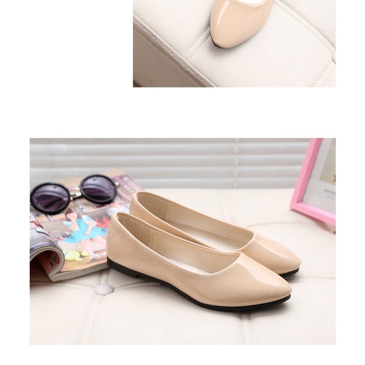 Giày Búp Bê Thời Trang Xinh Xắn Cho Nữ┅❈✺Giày Da Bóng Đế Bằng Siêu Nhẹ Thời Trang Mùa Xuân 2023 Cho Nữ