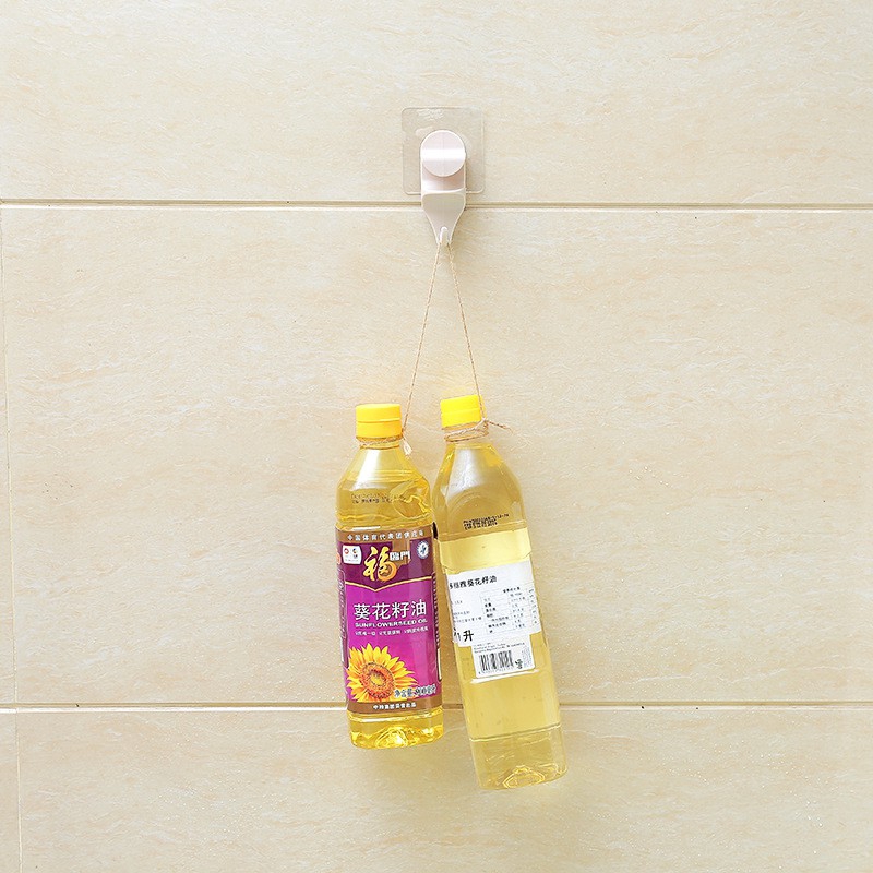 Móc treo thau/ khăn hít tường tiện lợi cho cửa/ phòng tắm/nhà bếp