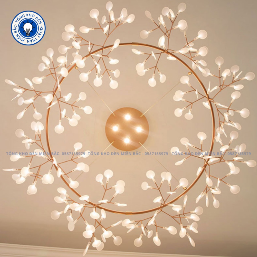 Chùm Pha Lê Trang Trí Phòng Khách Cao Cấp Bảo Hành 24 Tháng