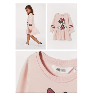 VÁY H&M MICKEY HỒNG (1-6Y)