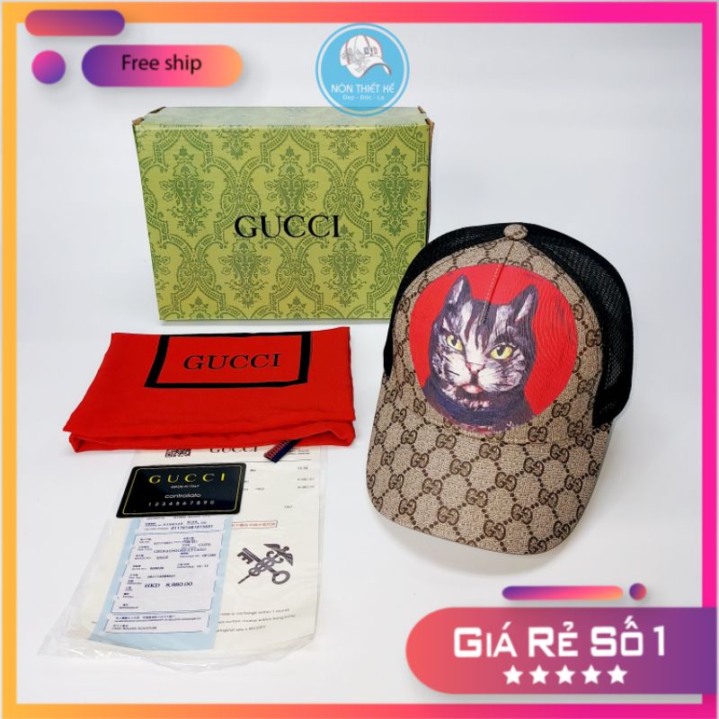 Nón kết gc lưới Mũ lưỡi trai thú GC thỏ full box hộp cực đẹp chất (Nón Thiết Kế)